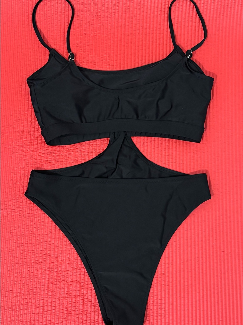Black Cutout Two-Piece Bikini size L - Picture 2 of 8